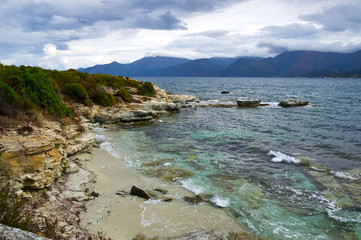 Fototapeta na wymiar Corsica in autumn