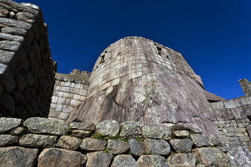 Temple of the Sun in Machu Picchu, Peru