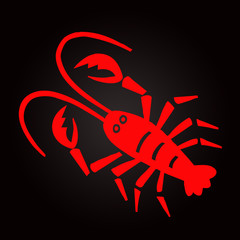 Langouste rouge tatouage