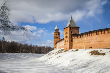 Knyazhaya and Kokui Towers, Veliky Novgorod Kremlin