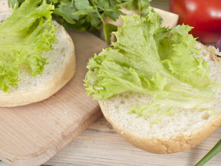 sandwich preparation