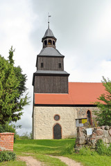 Fototapeta na wymiar Kościół wieś w Jakobshagen w Uckermark