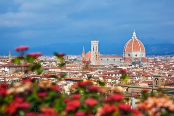 Fotobehang Vistas de la ciudad de Florencia, Italia © Cristal Oscuro