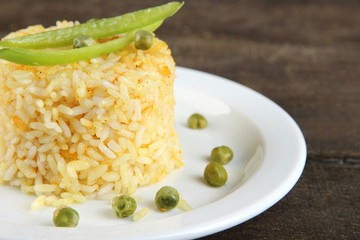 Delicious risotto with vegetables