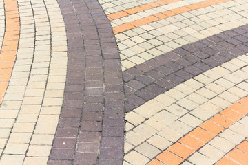 Old brick walkway texture