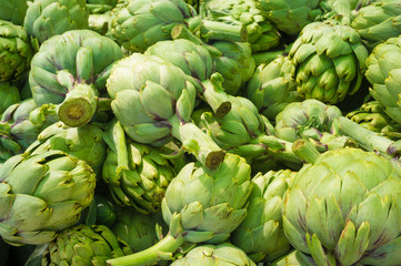 Artichokes on the market