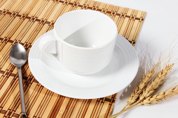 White coffee cup isolated