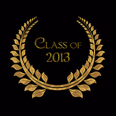 gold laurel for 2013 graduation
