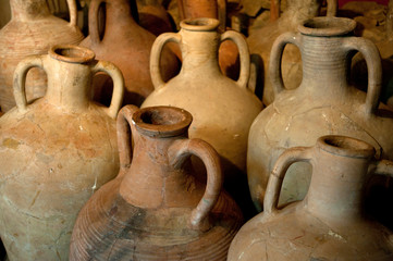 ancient Greek clay amphora