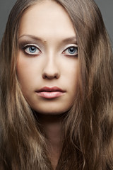 Fototapeta premium closeup woman face portrait