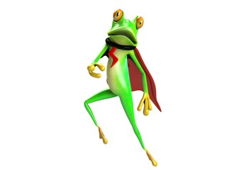 funny frog, crazy frog , super frog , hero frog 