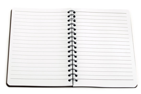 Notizbuch schwarz liniert liegend