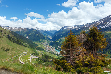 Summer Alps mountain pass © wildman