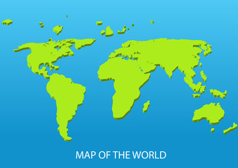 Fototapeta na wymiar vector background with world map and place for text