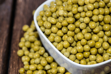 Bowl filled with Peas