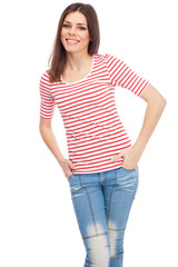 Fototapeta premium Beautiful casual lady