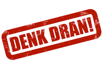 Grunge Stempel rot NICHT VERGESSEN!