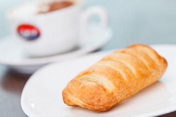 coffee with puff pastry