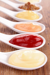 assorted of sauce