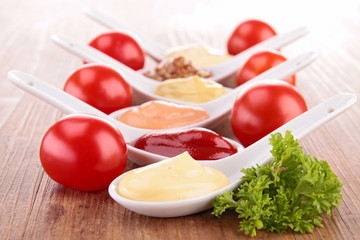 assorted of sauce