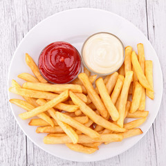 plate of french fries