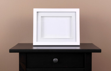 picture frame on table