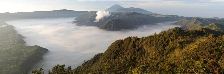 Papier Peint photo Lavable Indonésie parco nazionale di Bromo-Tengger-Semeru sull'isola di Java