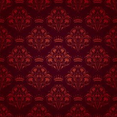 damask seamless floral pattern