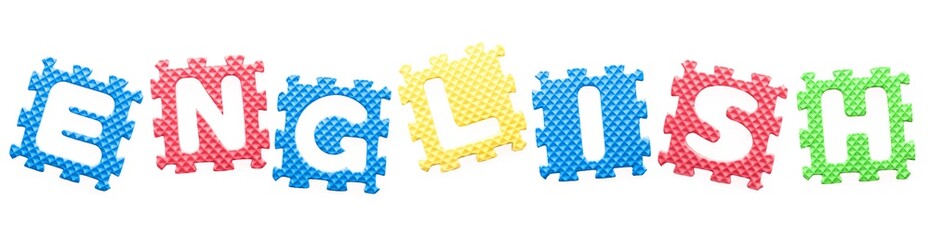 Colored letters, English for children