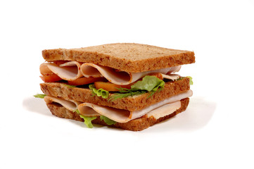 freshly made sandwich