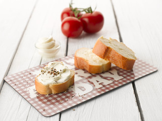 Baguette with Cream Cheese