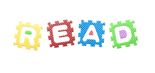 Colored letters, Read for children