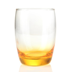 Empty glass isolated on white