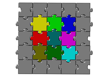 Puzzle renkli
