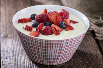 Homemade Semolina Pudding