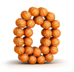 Number 0 basketball
