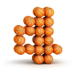 Number 4 basketball