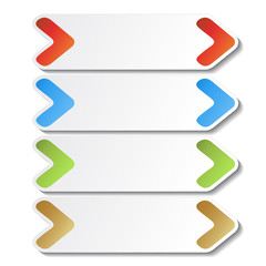 Obraz premium vector navigation buttons with arrows for webpage