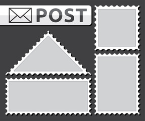 Set of a post stamp