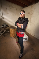Awkward Man in Hip Hop Pose