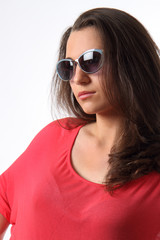Fototapeta premium donna con occhiali da sole