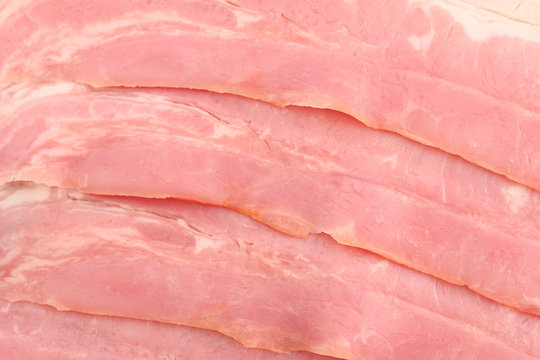 tasty bacon, close up
