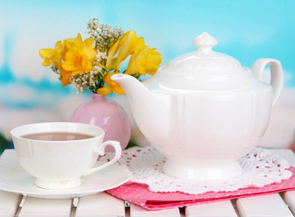 Beautiful set with tea