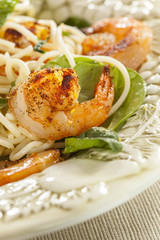 Homemade Lemon and Shrimp Pasta