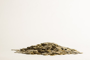 Pila de monedas, finanzas, dinero, capitalismo, la bolsa.