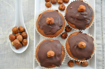 Schokoladen Nuss Muffins