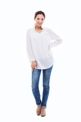 Young Asian woman full shot