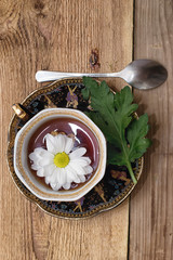 Травяной чай из цветов ромашки