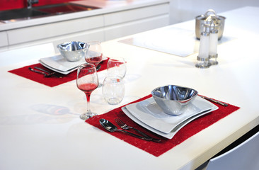 Colorful and modern table set