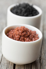 Red Hawaiian Sea Salt and Cyprus black salt